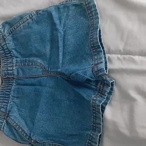 Infant denim shorts